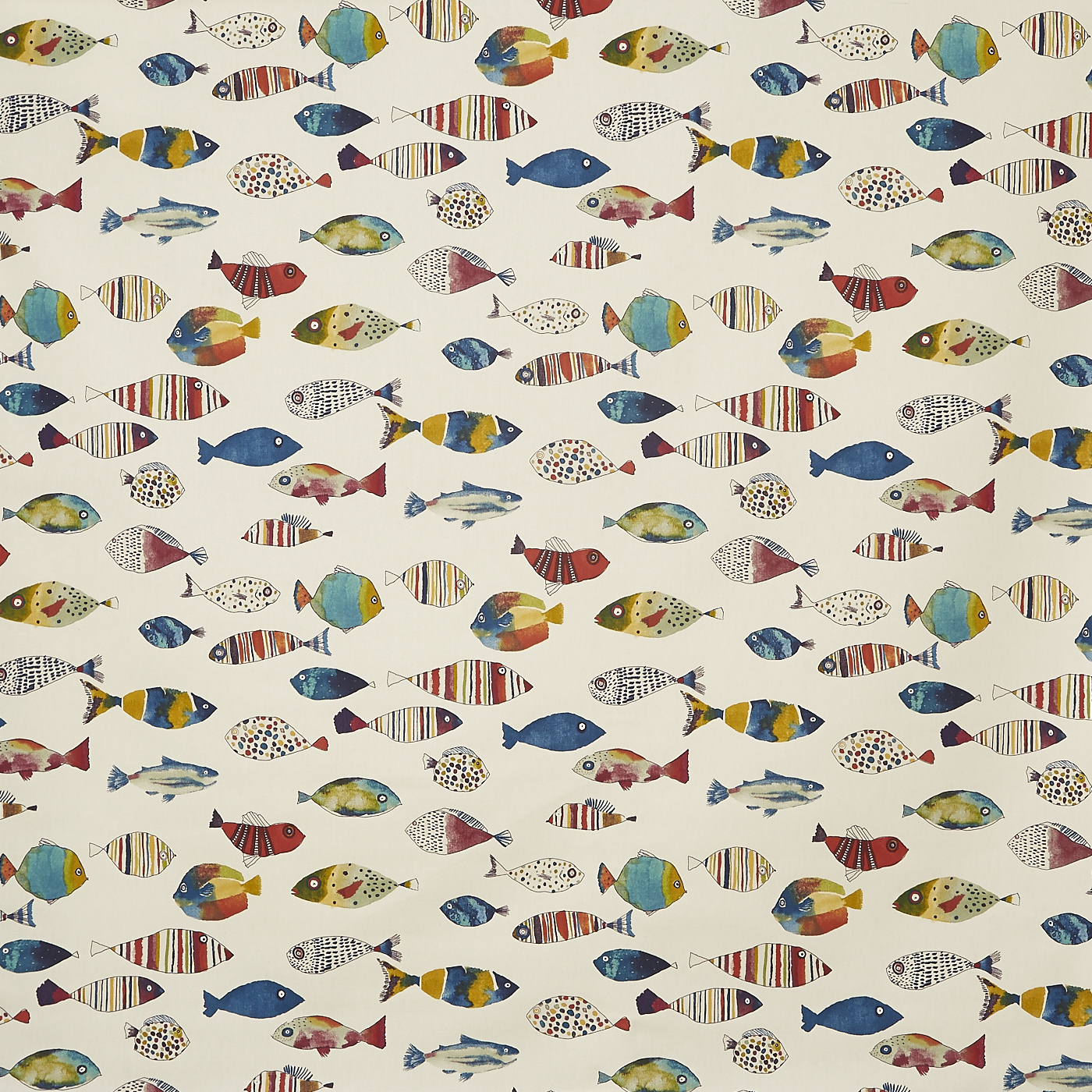 Gone fishing Vintage fabric Prestigious Textiles