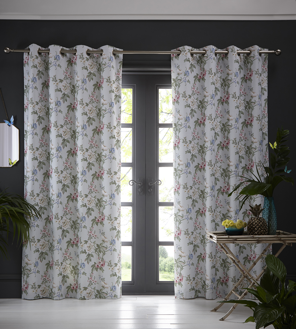 Bailey Mineral Eyelet Readymade Curtains Graham Sanderson