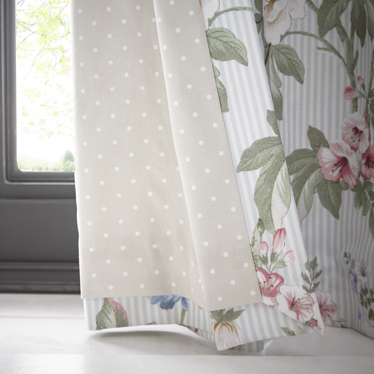 Bailey Mineral Eyelet Readymade Curtains Oasis Readymade Curtains