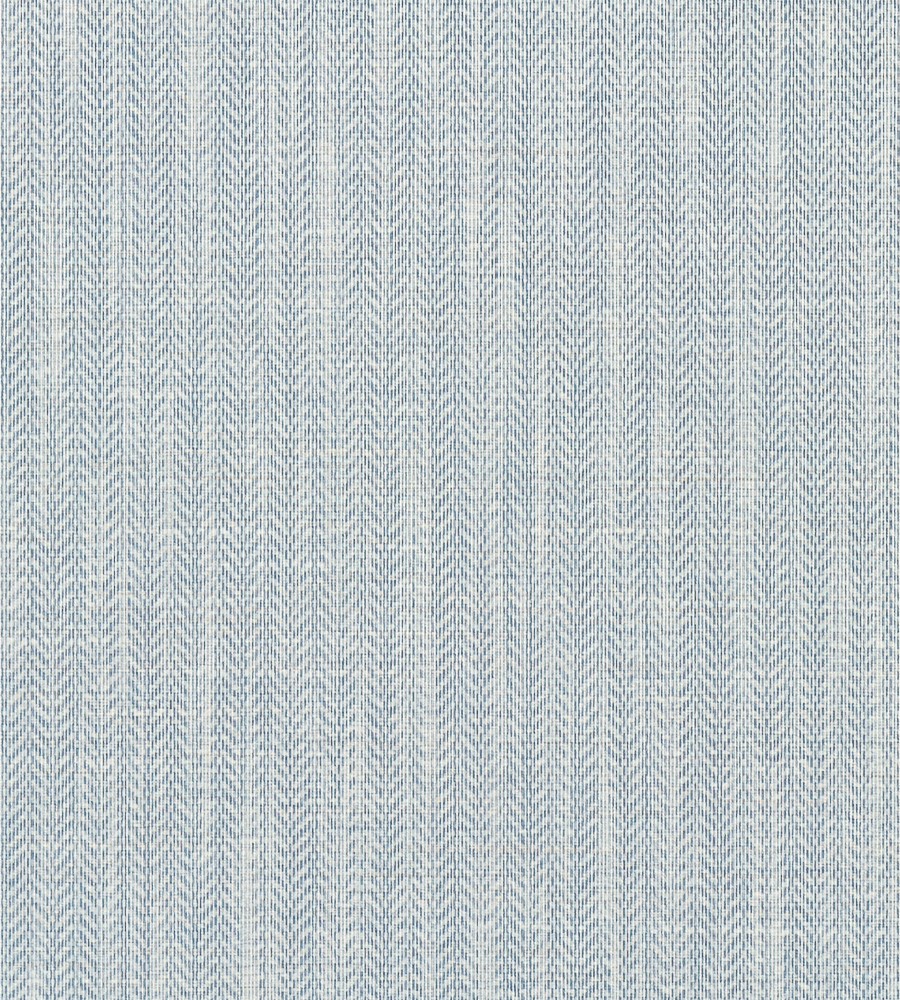Baldwin Herringbone Blue wallpaper Surface Resource Thibaut