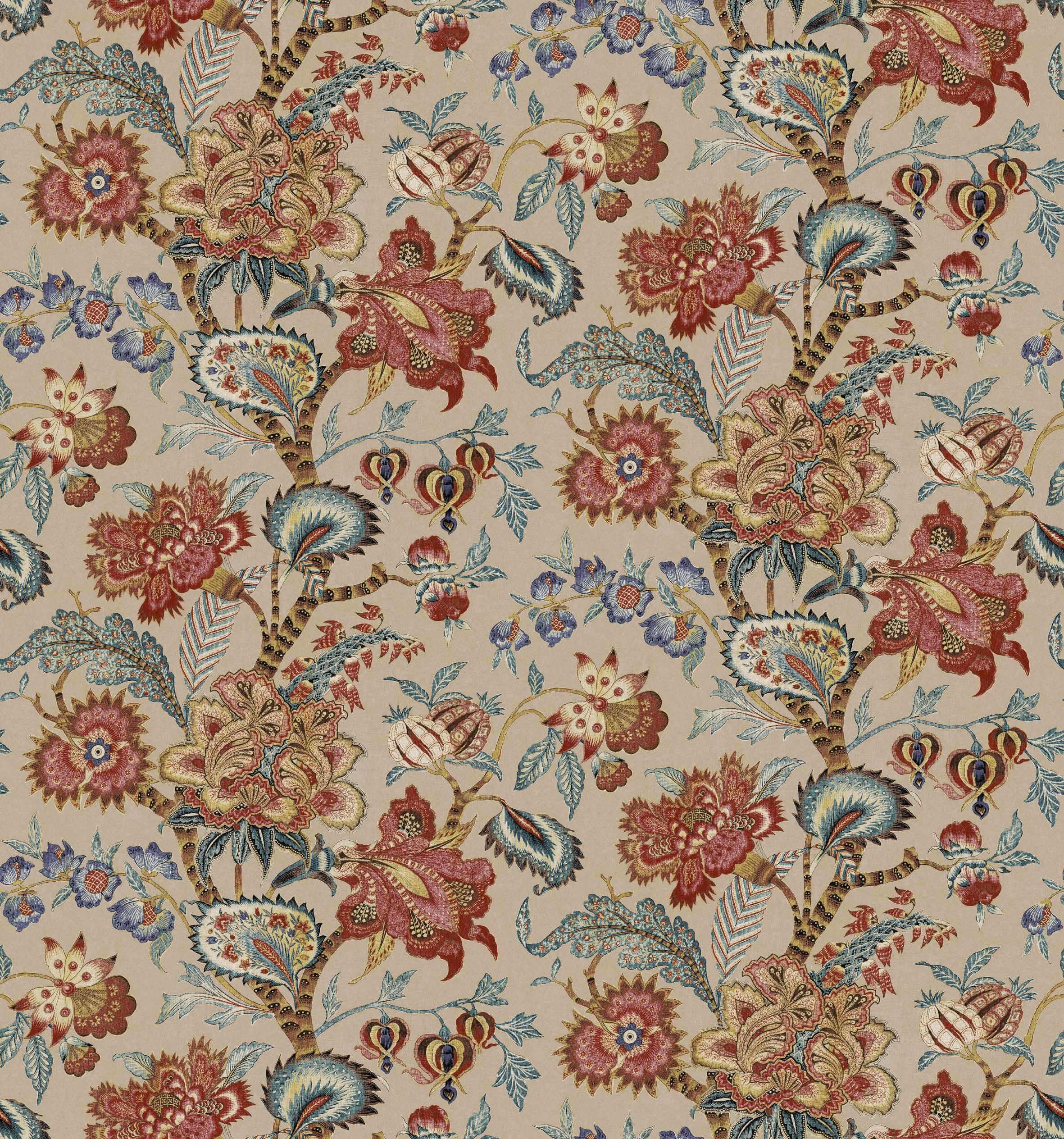 Bombay Old Gold fabric Florals Arley House