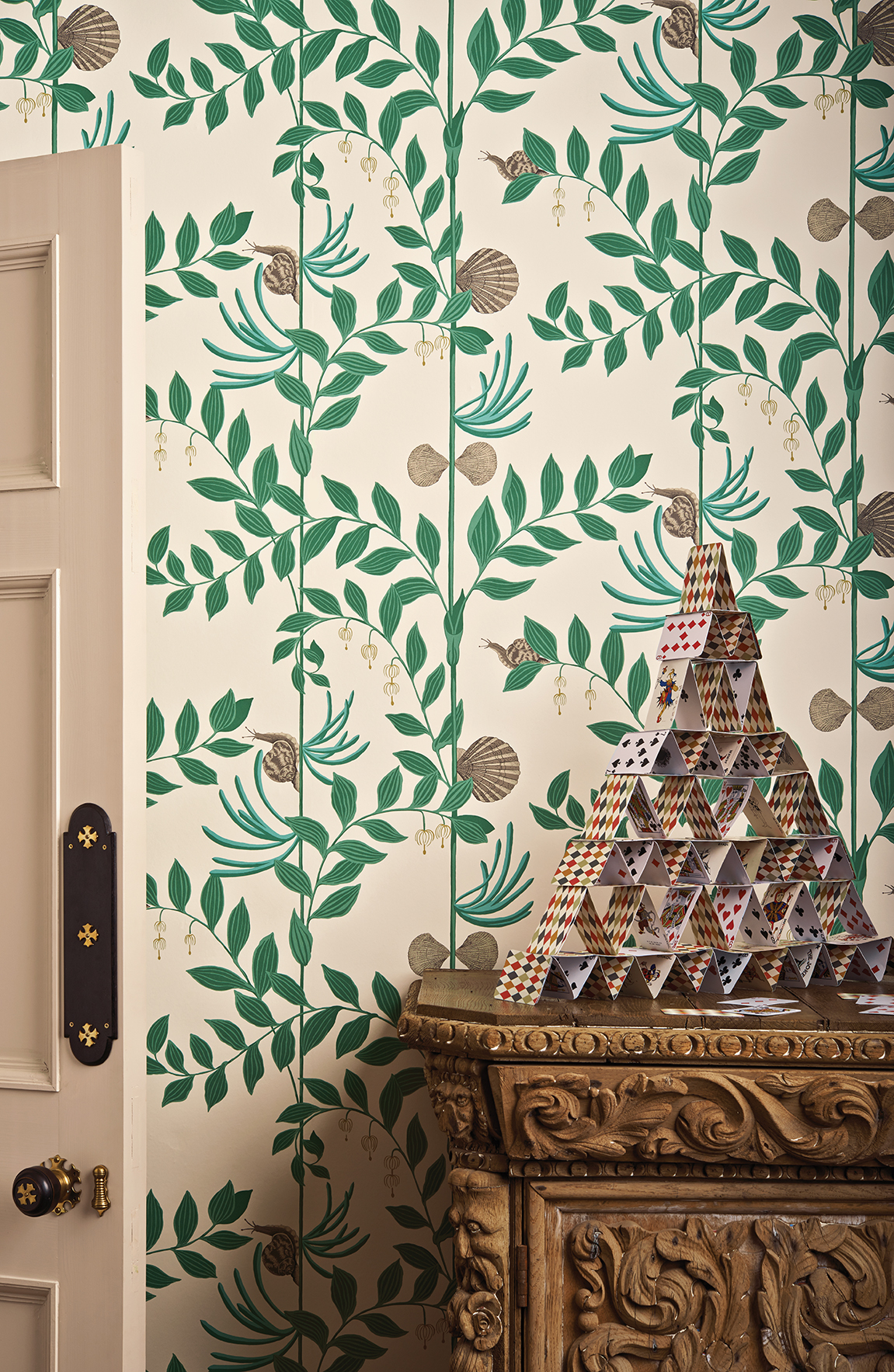 Secret Garden Dark Green wallpaper Whimsical Cole & Son