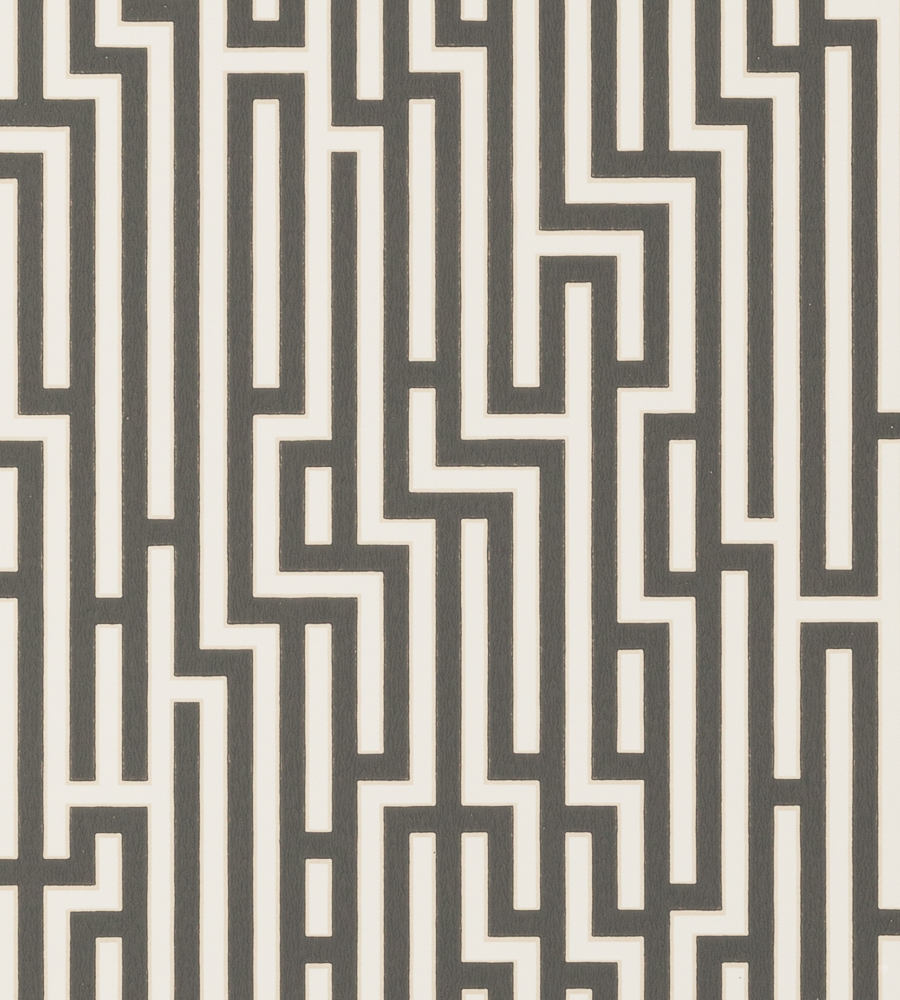 Fretwork - Charcoal wallpaper | Signature Wallpapers | GP & J Baker