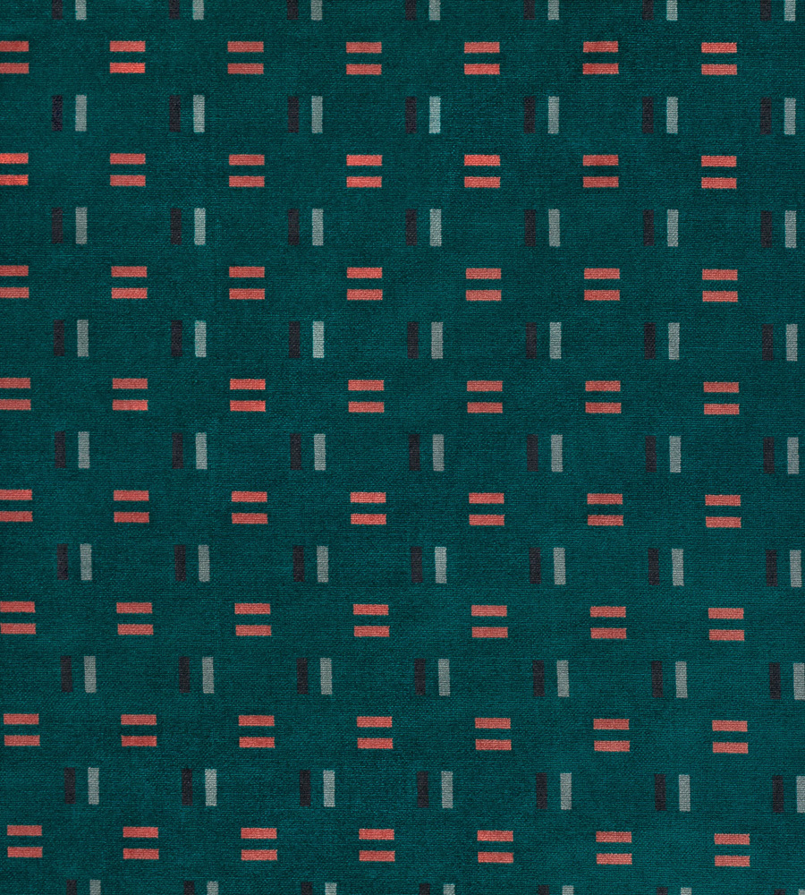 Hammersmith Teal fabric Underground Volume II Kirkby Design