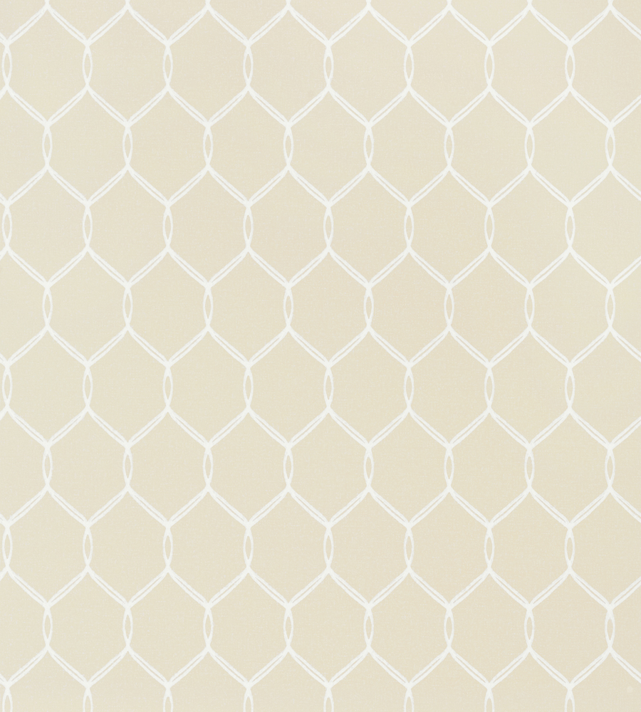 Leland Trellis Cream wallpaper Small Scale Anna French