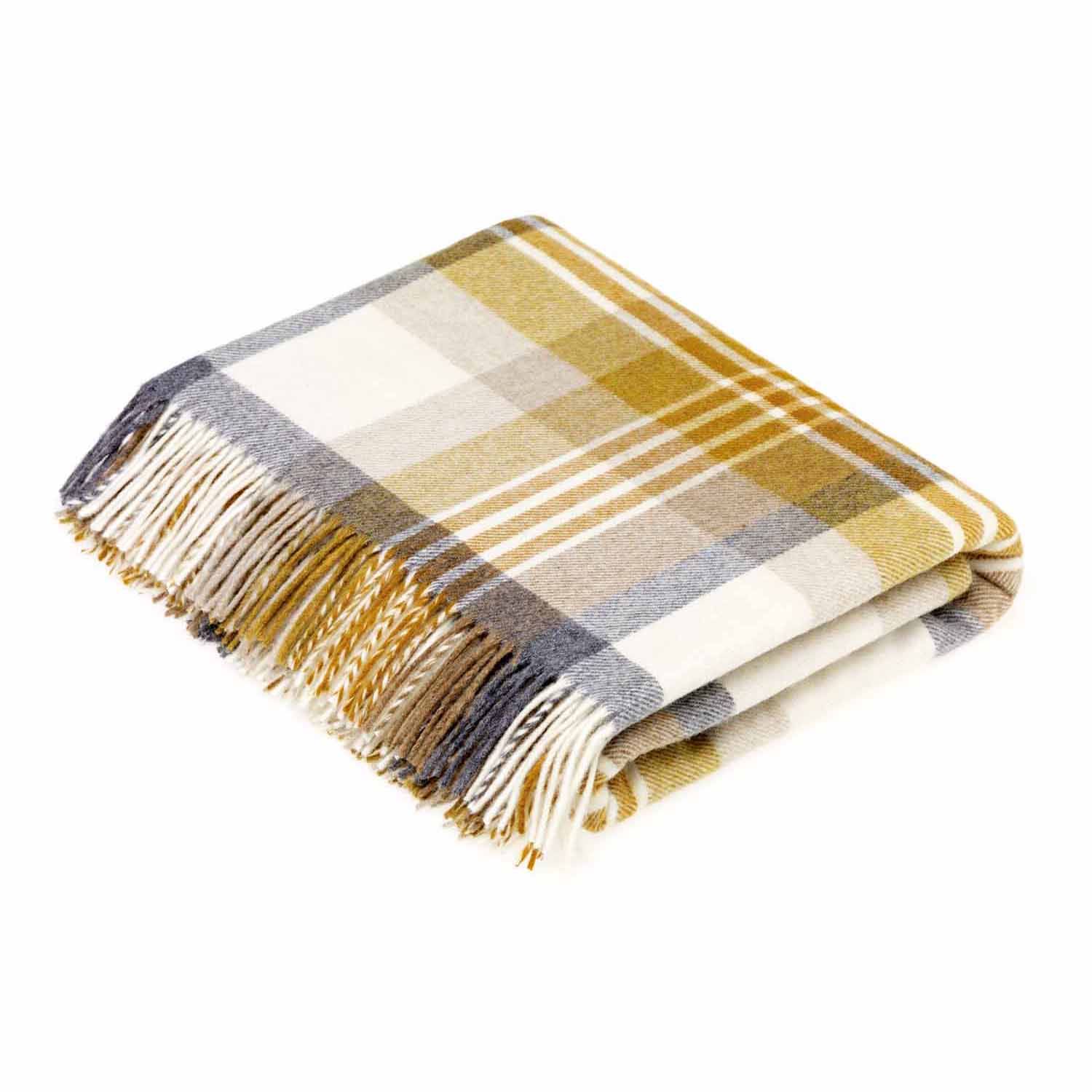 Melbourne Gold/Grey Throw Bronte by Abraham Moon Throws