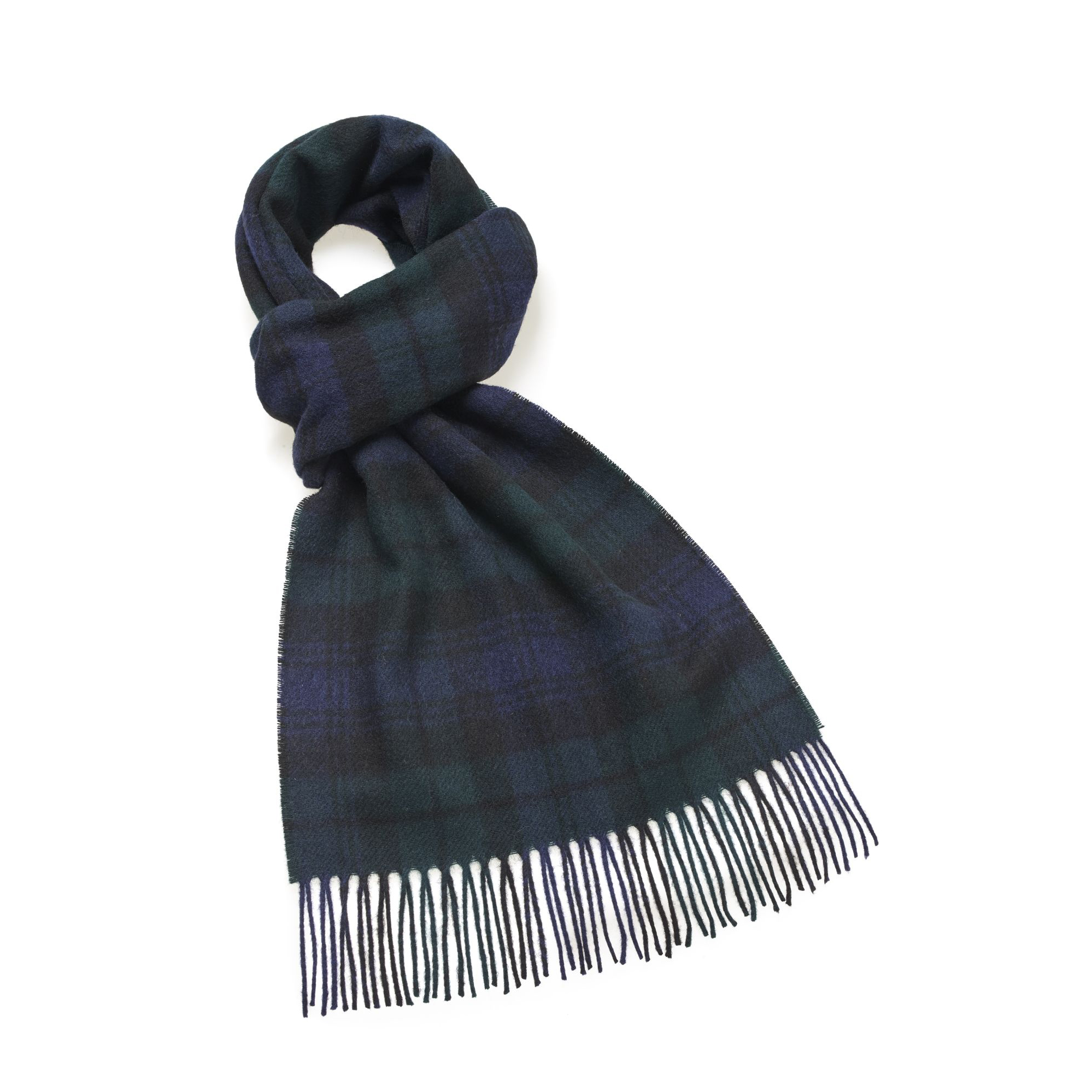 Black Watch Tartan Scarf Bronte by Moon Scarves