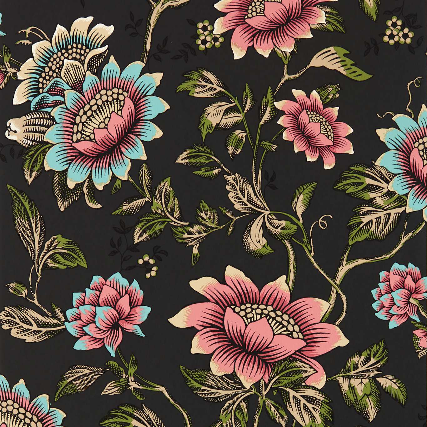 Tonquin - Noir wallpaper | Wedgewood Wallpapers | Wedgewood by Clarke