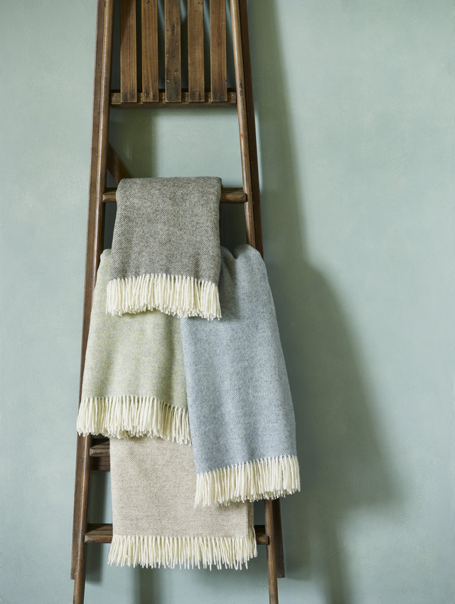 Herringbone Brick Throw Bronte by Abraham Moon Throws