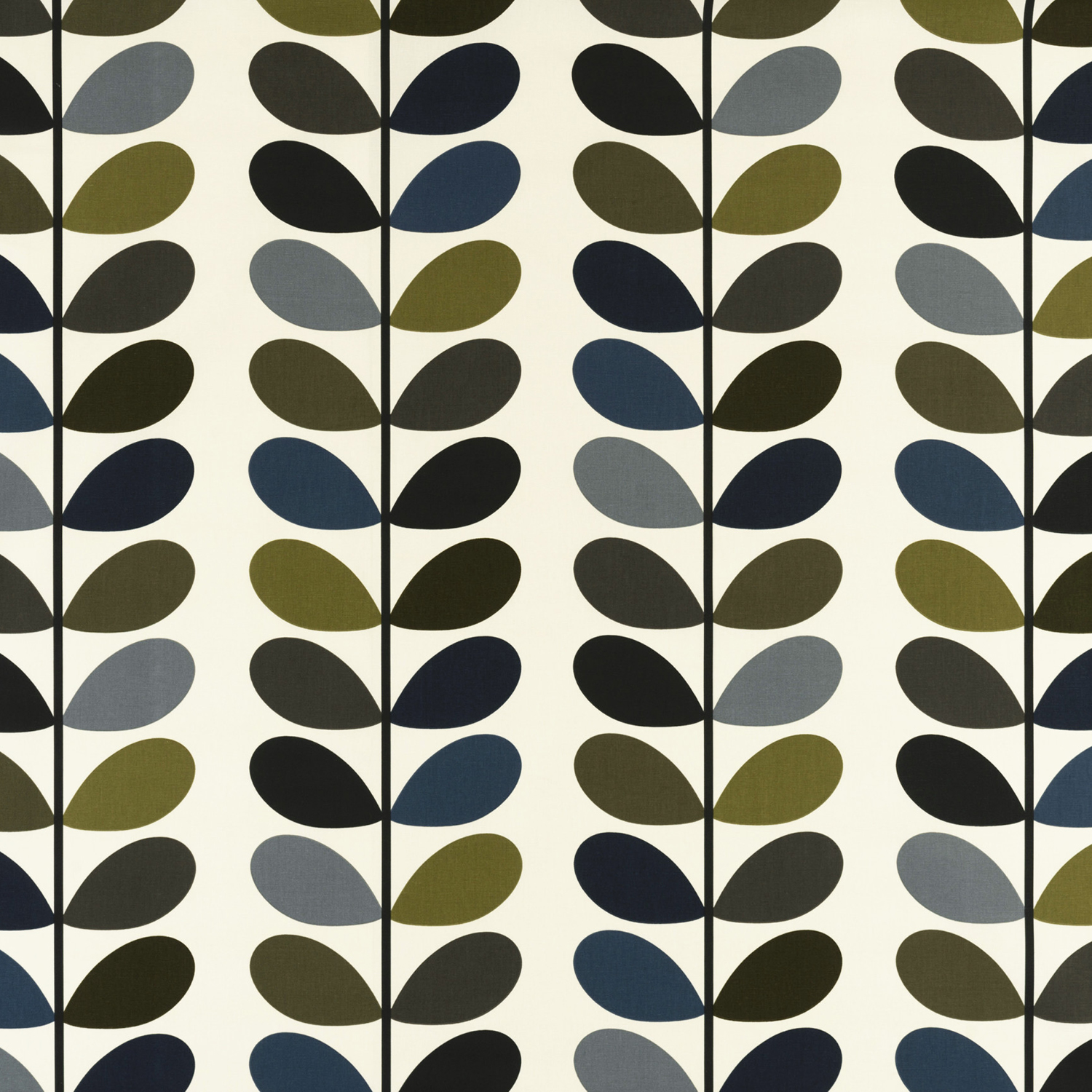 Multi Stem Moss fabric Orla Kiely Prints Volume 1 Ashley Wilde