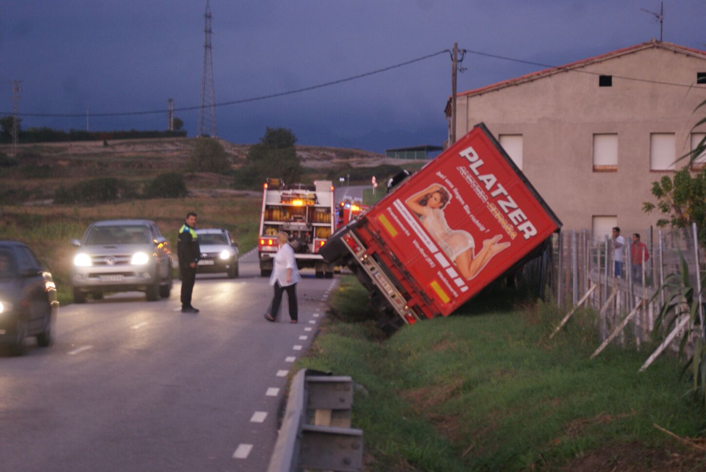 Imatge de com va quedar el camió