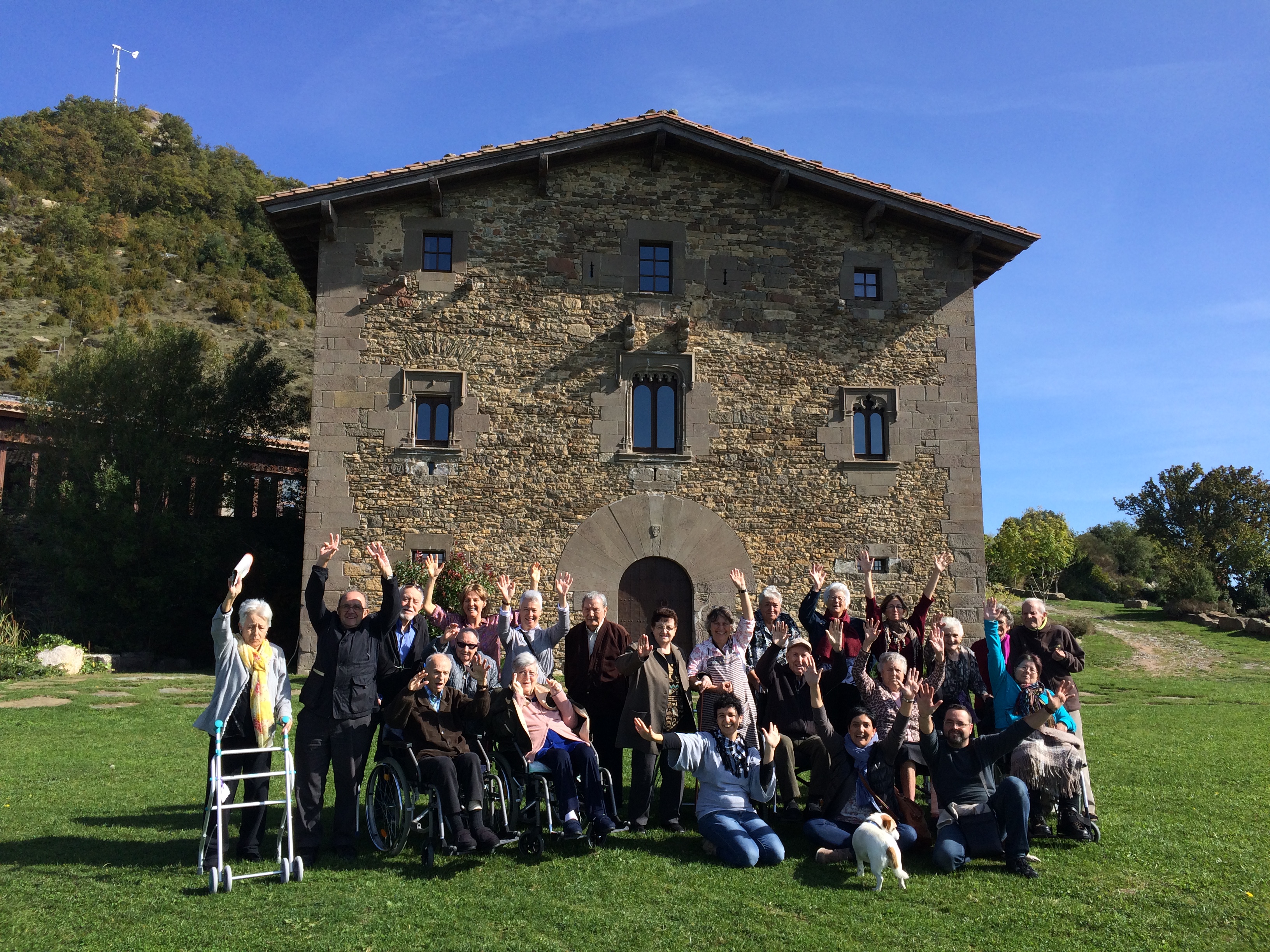 Els avis de la residència de l'Esquirol, a l'Avenc