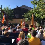 Un moment de l'acte d'aquest matí a Balenyà