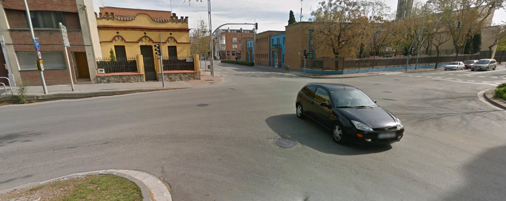 Imatge de Google Maps del lloc de l'accident