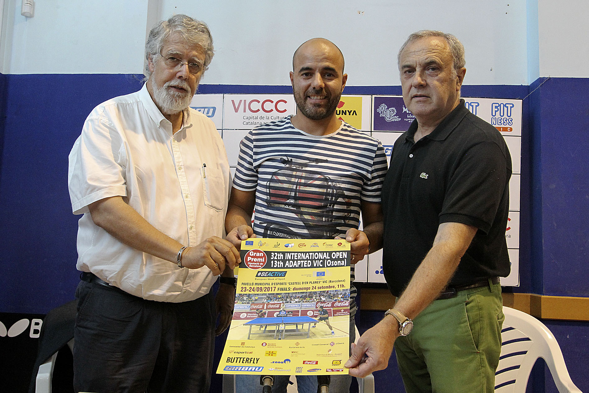 Joan Arnau, Titi Roca i Enric Roca, a la presentació