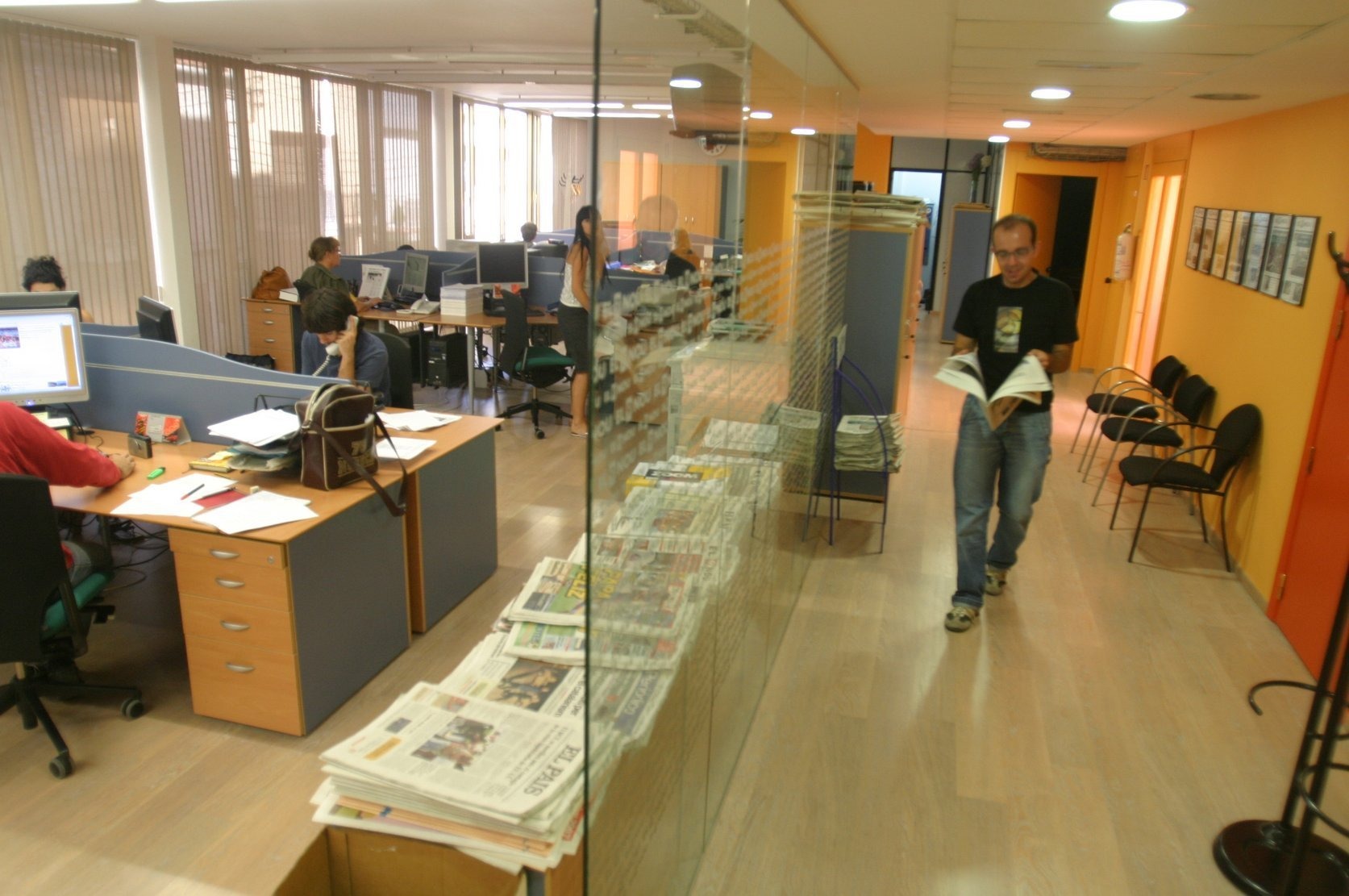 La redacció d'EL 9 NOU a Granollers
