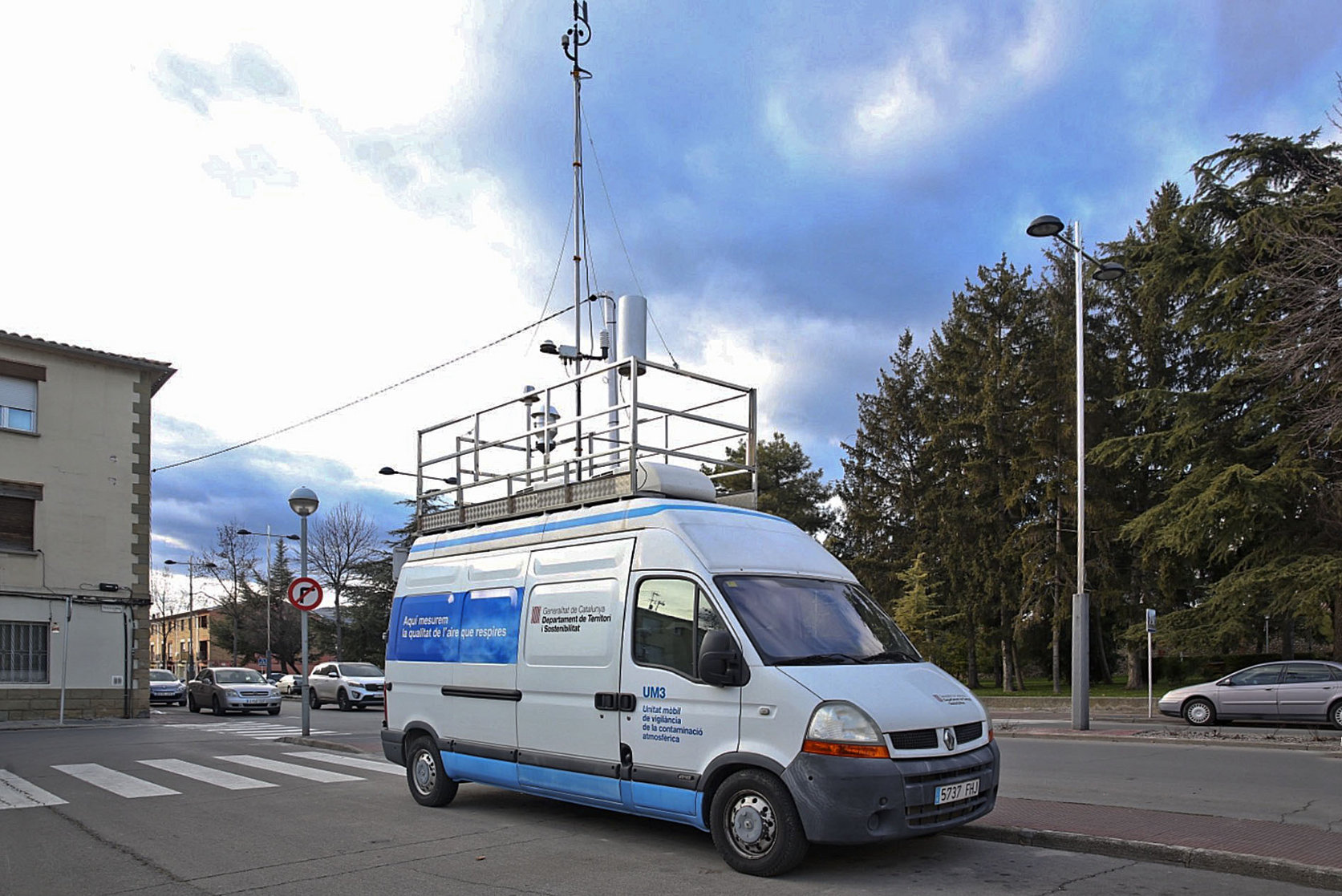 Aquest és el vehicle que va fer els mesuraments a l'avinguda de Roma