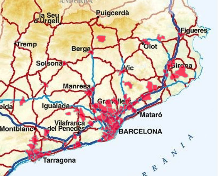 Risc radiològic a Catalunya