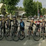 El grup al complet al punt de partida de l'escapada, a Falset, el passat 19 de maig