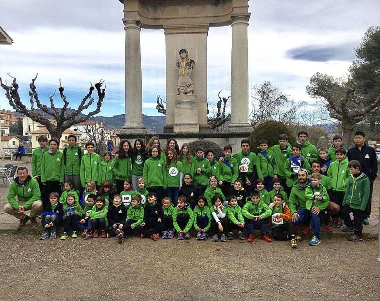 Els alumnes de l'escola de Trail del Moianès