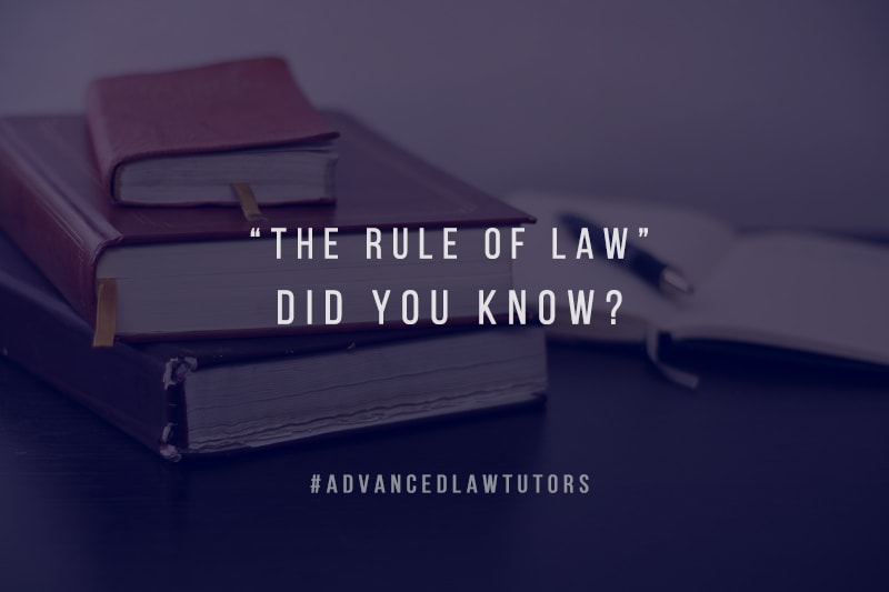 the rule of law