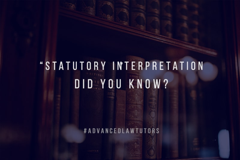 statutory interpretation