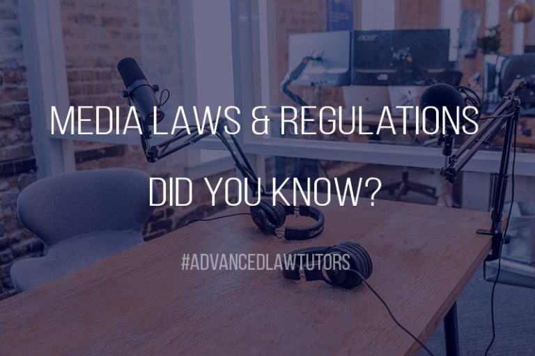 Media Laws & Regulations in The UK Advanced Law tutors