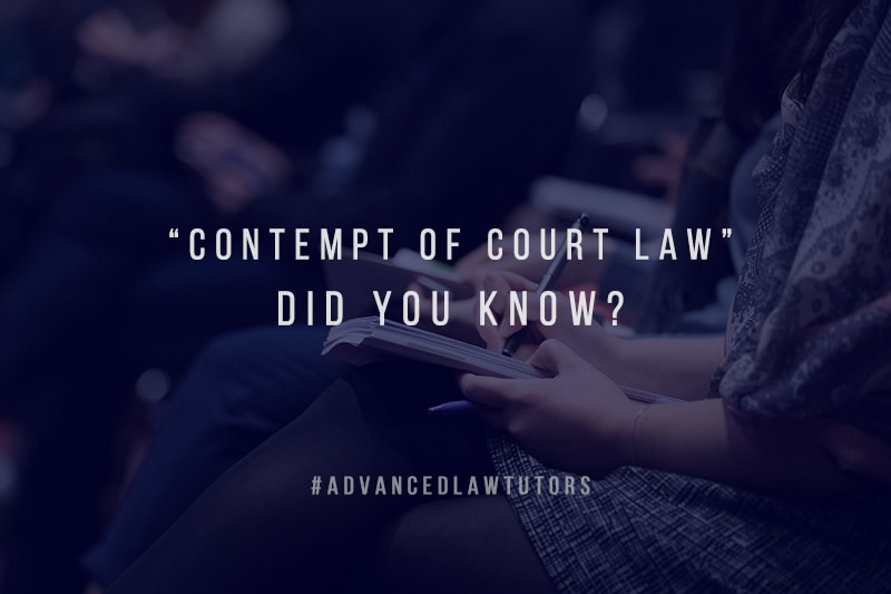 Contempt of Court Law