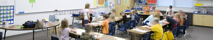 English teaching classroom