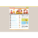 Foodzy homepage - july 2011