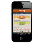 Foodzy iphone app - dashboard