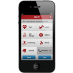 Help! app scherm