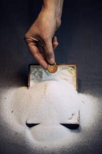 Hand Salt Coin Common Salt Credit Paul Samuel White
