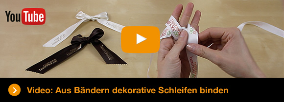 Video: Aus Bändern dekorative Schleifen binden