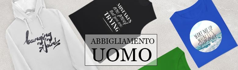 abbigliamento uomo da personalizzare