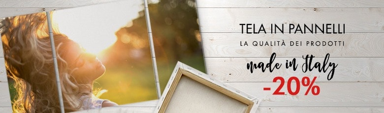 Stampe su Tela a pannelli sconto 20%