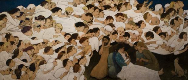 Brian Kershisnik, Nativity (2006 - via www.patiogosgentios.com)