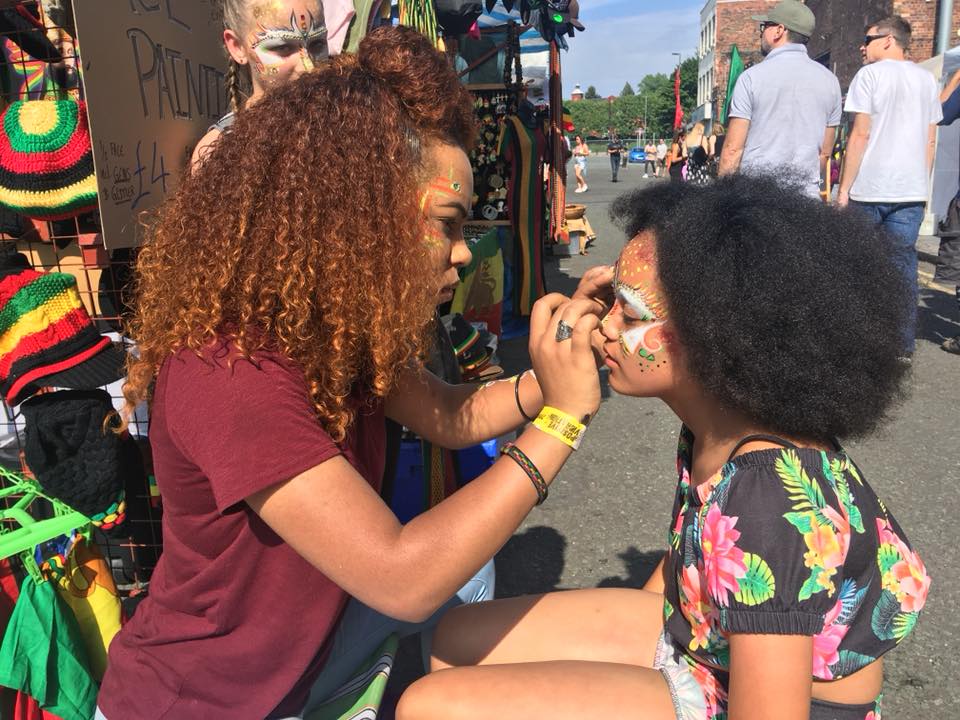 Face Painters at Positive Vibration