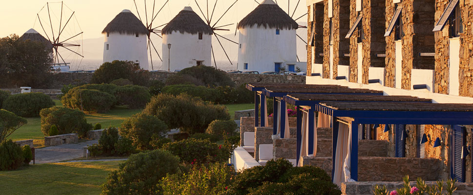 Mykonos Theoxenia boutique hotel - next to the windmills