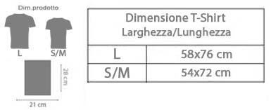 taglie T-shirt da Uomo in Cotone Fiammato