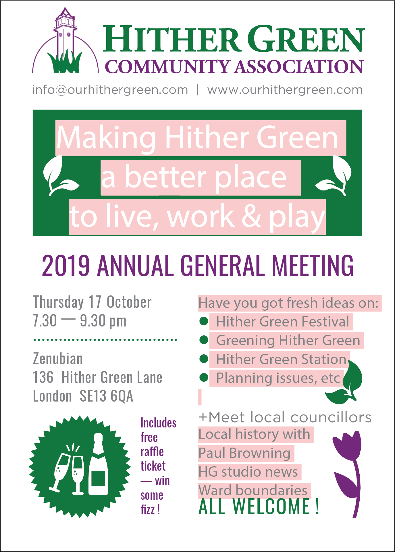 Poster advertising the Annual general meeting