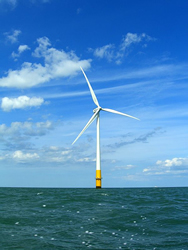 Wind turbine at sea Wind turbine at sea