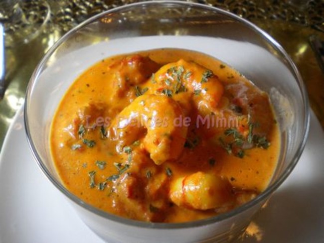 Scampi ou gambas à l’armoricaine - Recette par Mimm