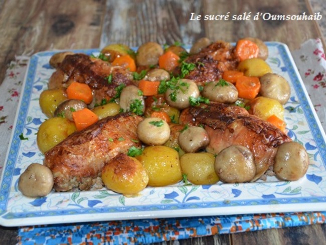 Cuisse de poulet farcie - Recette par Sarah