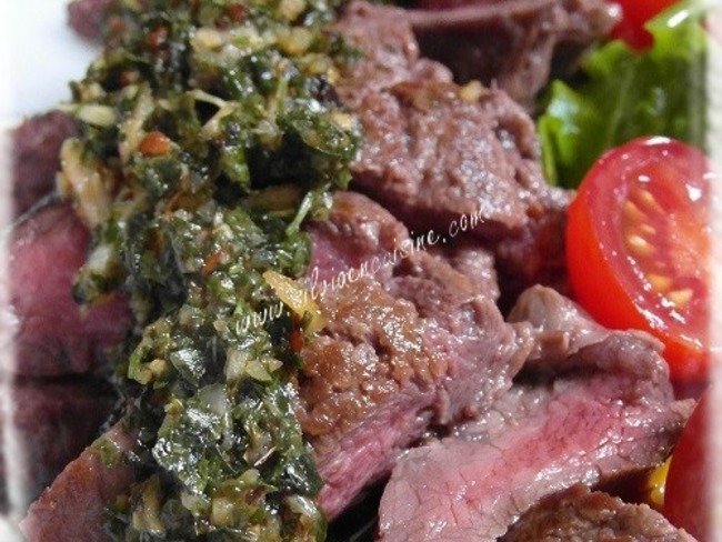 Araignée de boeuf chimichurri - Recette par Silviaencuisine