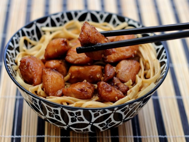 Poulet laqué au miel et à la sauce soja - Recette par Amandine Cooking