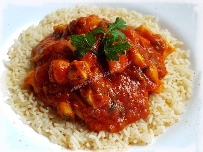 Calamars à L'Armoricaine - Recette par Silviaencuisine