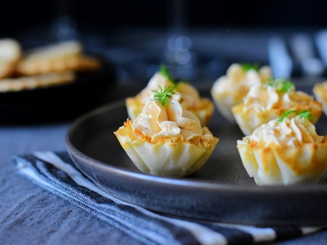 Amuse-bouches à la pâte filo et saumon - Recette par Mes inspirations culinaires