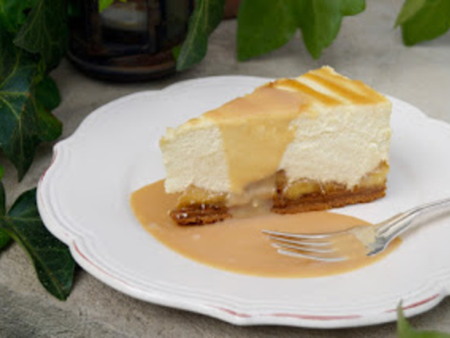 Cheesecake pomme caramel beurre salé - Recette par Kélou