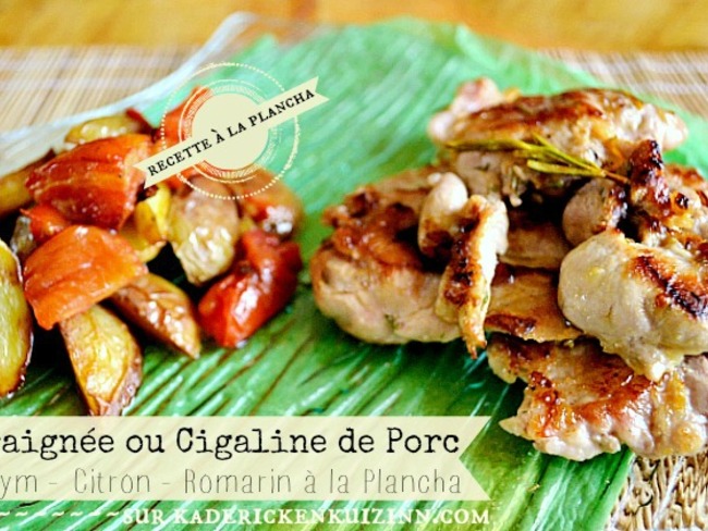 Plancha cigaline ou araignée de porc à la provençale - Recette par kaderick